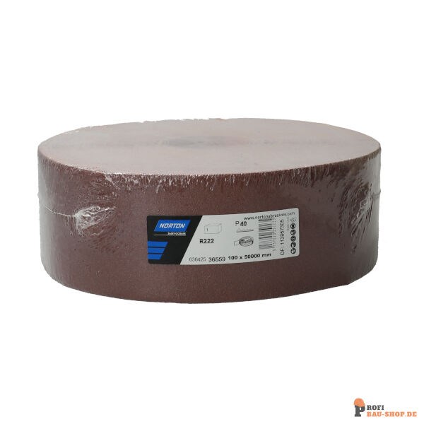 nortonschleifmittel/NORTON_schleifmittel_63642536559 Regular Rolls Norton R222 100.00x50m Grit 40_137391